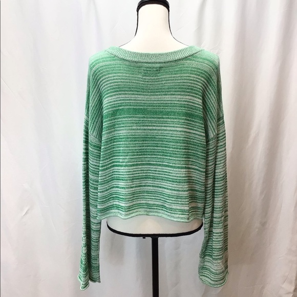 Arizona Jean Co Juniors Jolly Green Crop Sweater - Picture 5 of 8